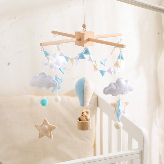 Mobile Bébé Montgolfière Bleu Ciel Montgolfière - Mobile bébé
