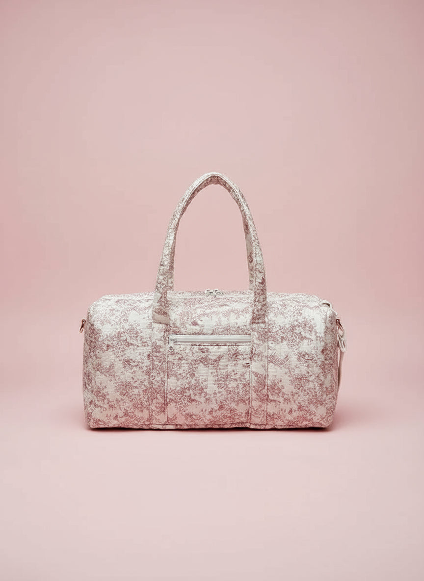 Sac Maternité pour Maman Fleurs Roses Beige - SAC A LANGER