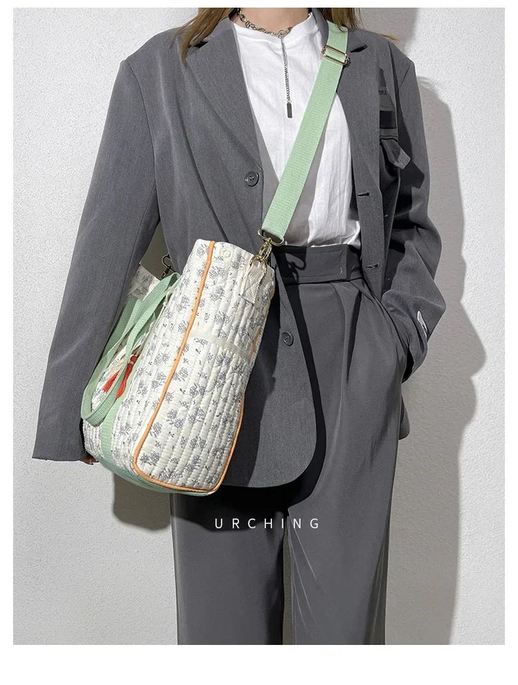 Sac à langer vert sauge Beige et Vert Sauge - SAC A LANGER