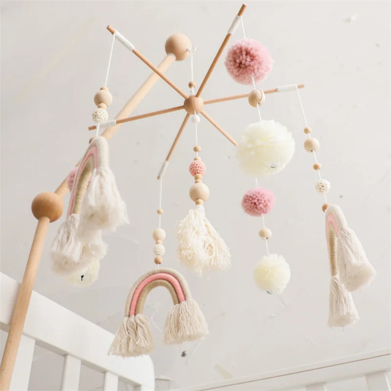 Mobile bébé Arc en Ciel Rose Rose - Mobile bébé