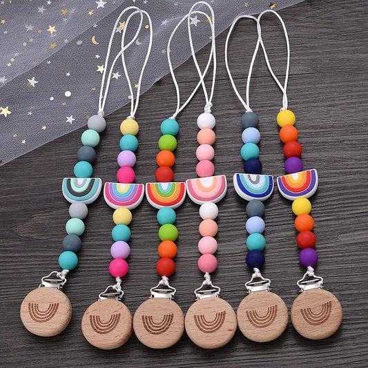 Attache Tétine Arc en ciel - Attache tétine