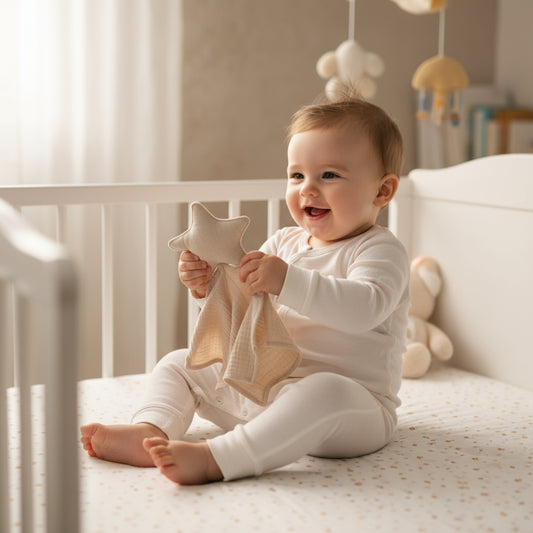 DouDou Bébé Etoile et Lune - Etoile Beige