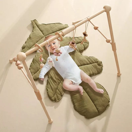 Portique bébé en bois - Bois - Jouet En bois bébé