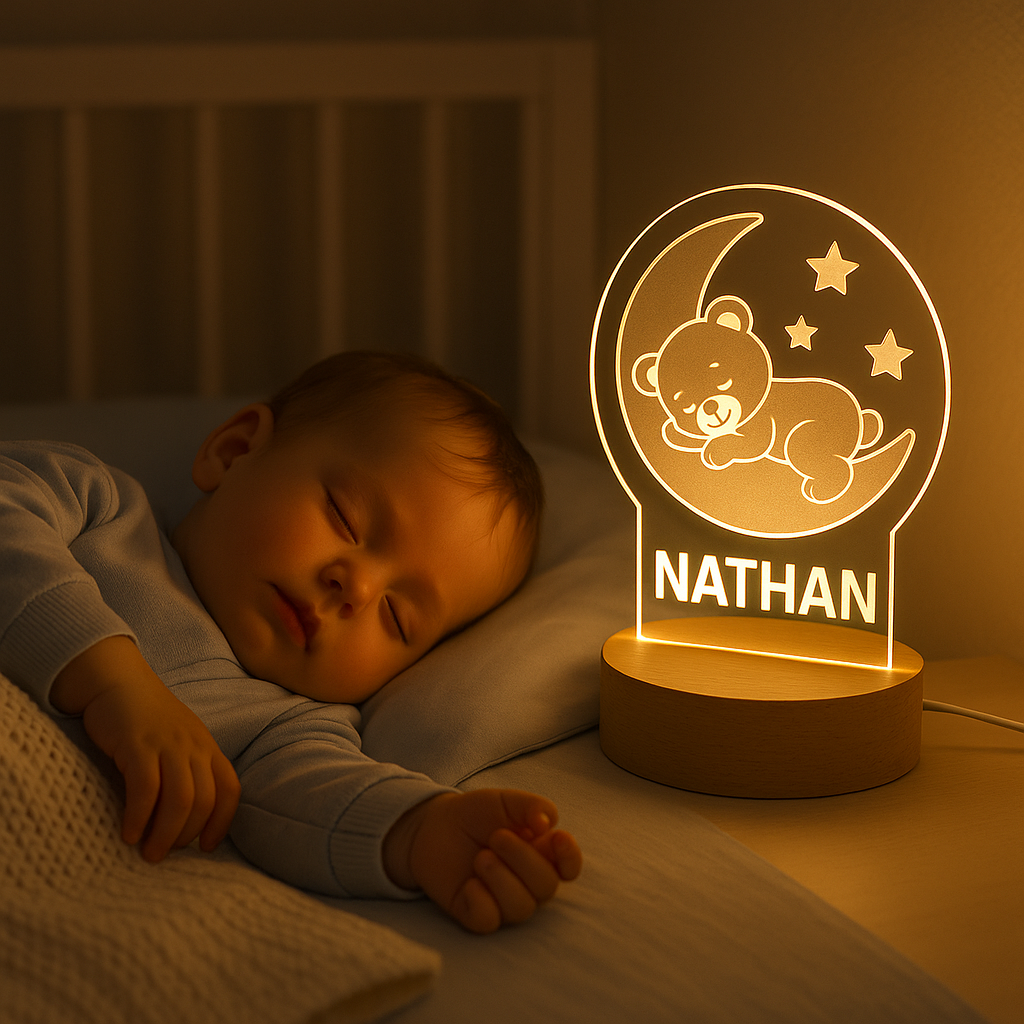 Veilleuses personnalisées : l’accessoire indispensable pour une chambre bébé douce et rassurante