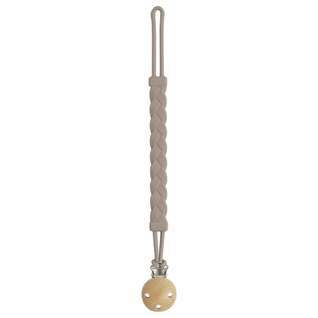 Attache Tetine en Silicone - Taupe - Attache tétine