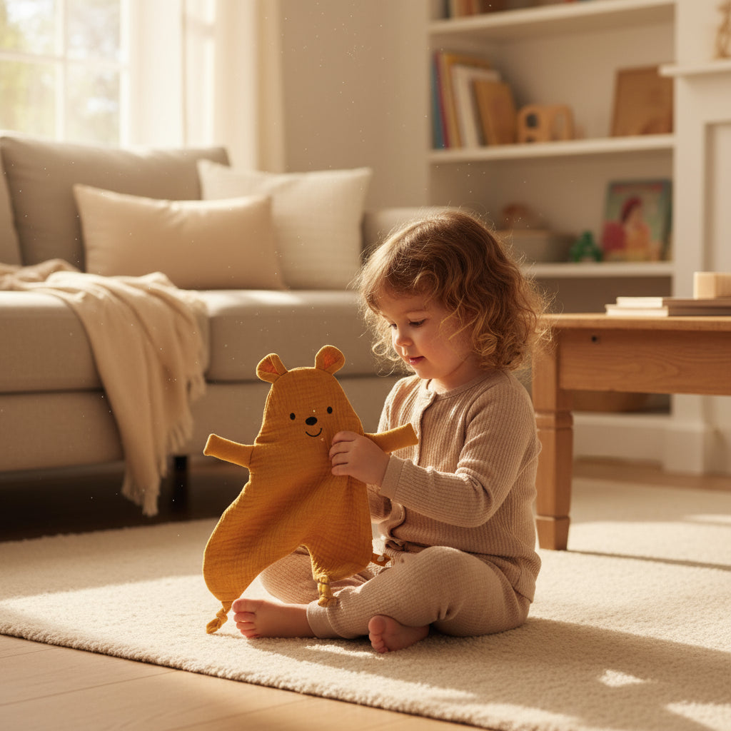 Doudou Souris Jaune Moutarde Jaune Moutarde - Doudou