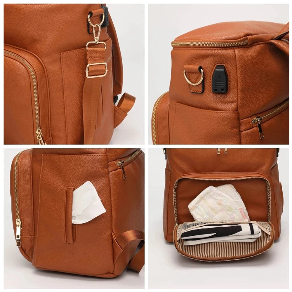 Ensemble Sac à Langer en Cuir - Sac à Langer