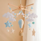 Mobile Bébé Montgolfière Bleu Ciel Montgolfière - Mobile bébé
