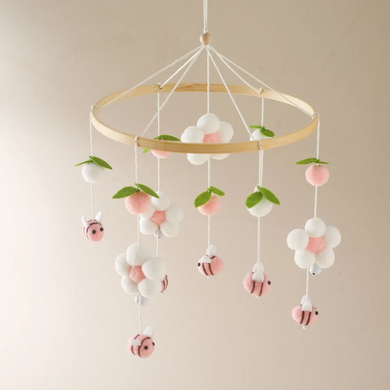 Mobile Bébé Abeille Rose - Rose - Mobile bébé