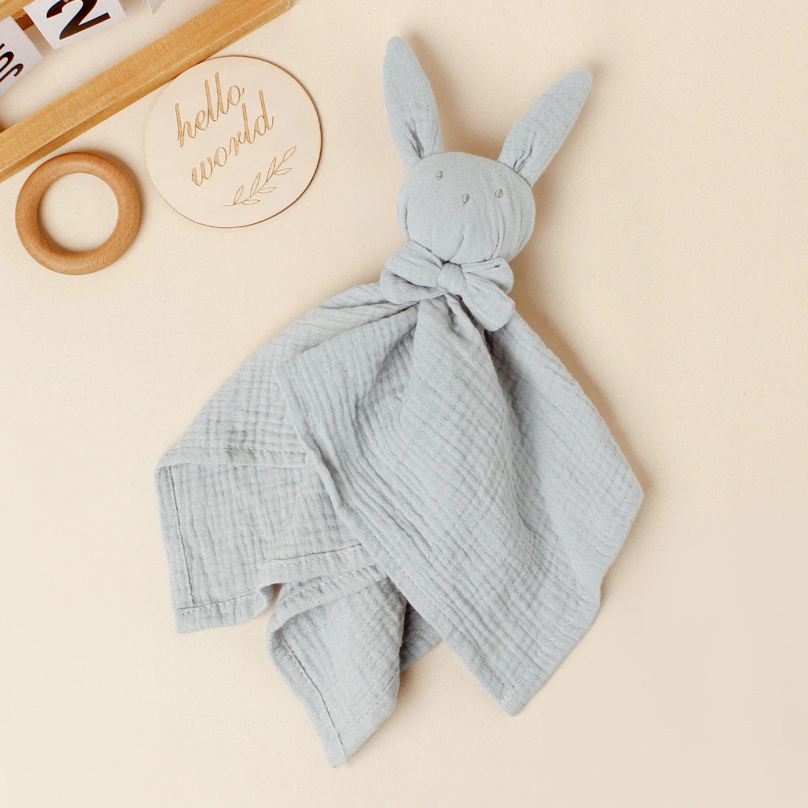 Doudou Petit Lapin en Coton Gaze
