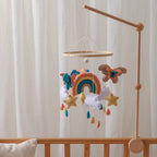 Mobile bébé Papillons et Arc en ciel