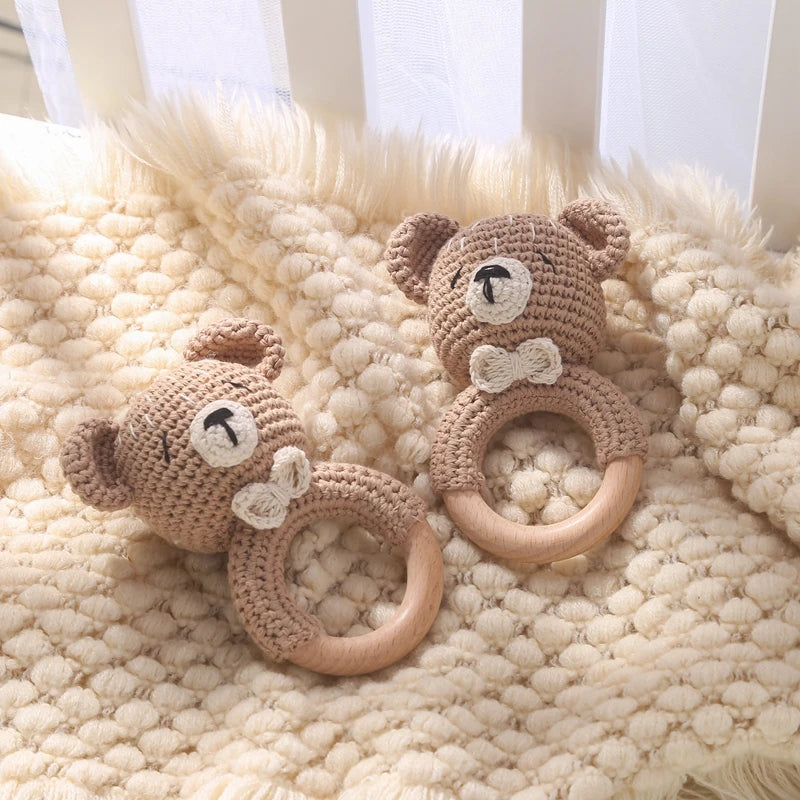 Hochet Crochet Ourson - Petit Ours - Hochet bebe