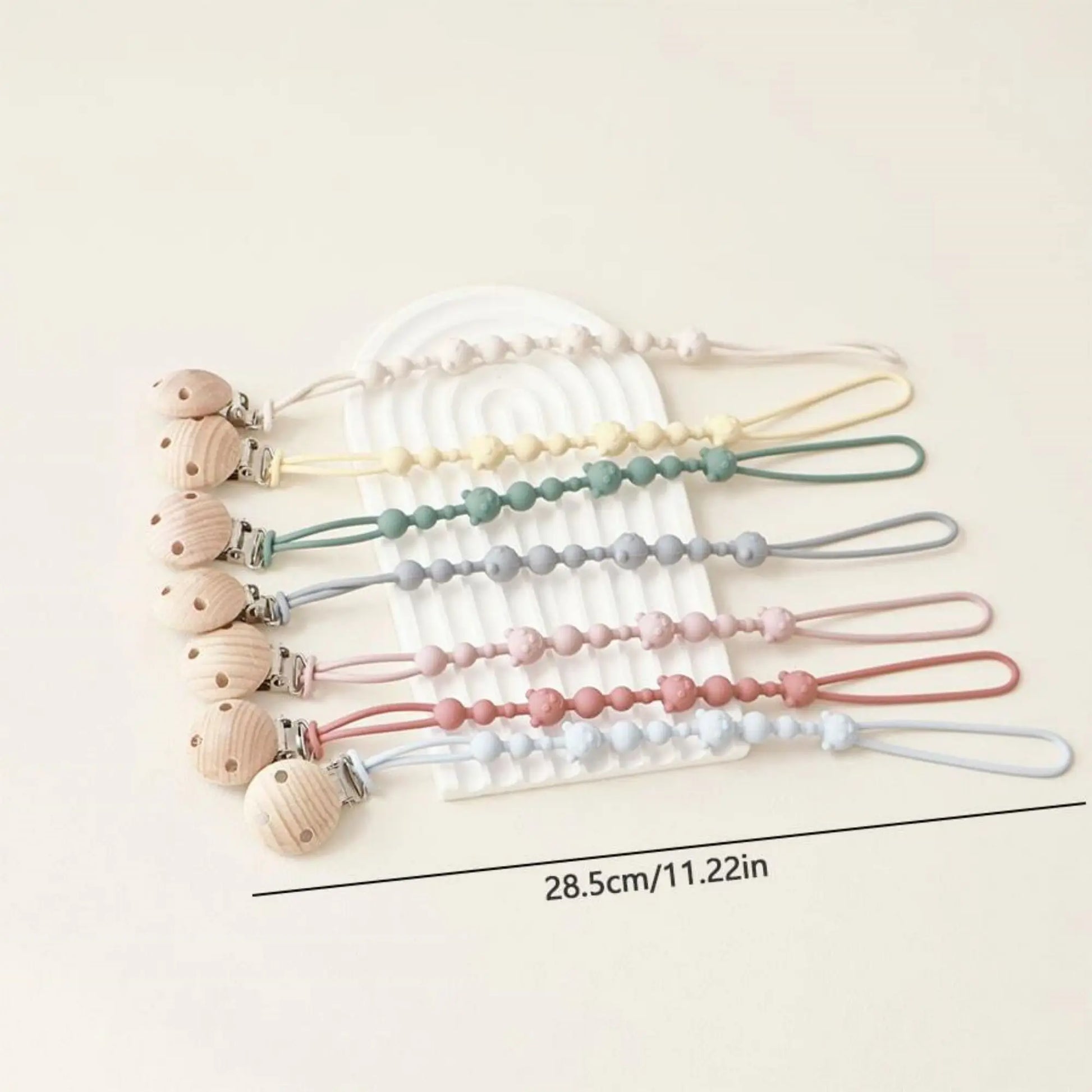 Attache tétine Silicone et Bois - Attache Tétine