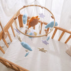 Mobile Bébé Petite Montgolfière Bleu Ciel