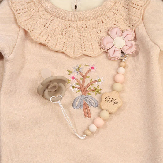 Attache tétine Personnalisé Petite Fleur - Attache Tétine