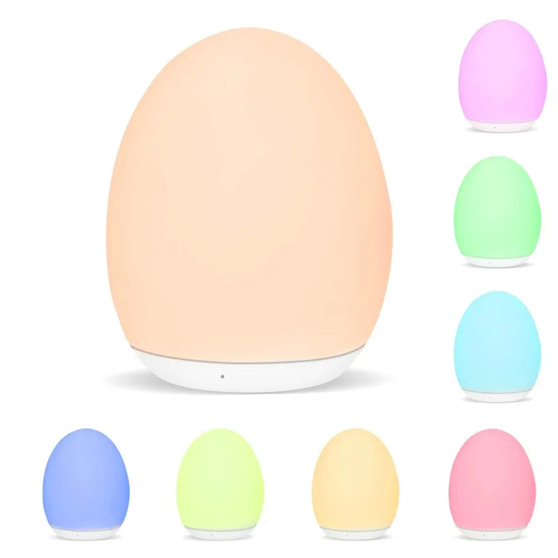 Veilleuse Enfant Petit Oeuf : lampe de nuit en forme d'œuf, idéale pour créer une ambiance douce.