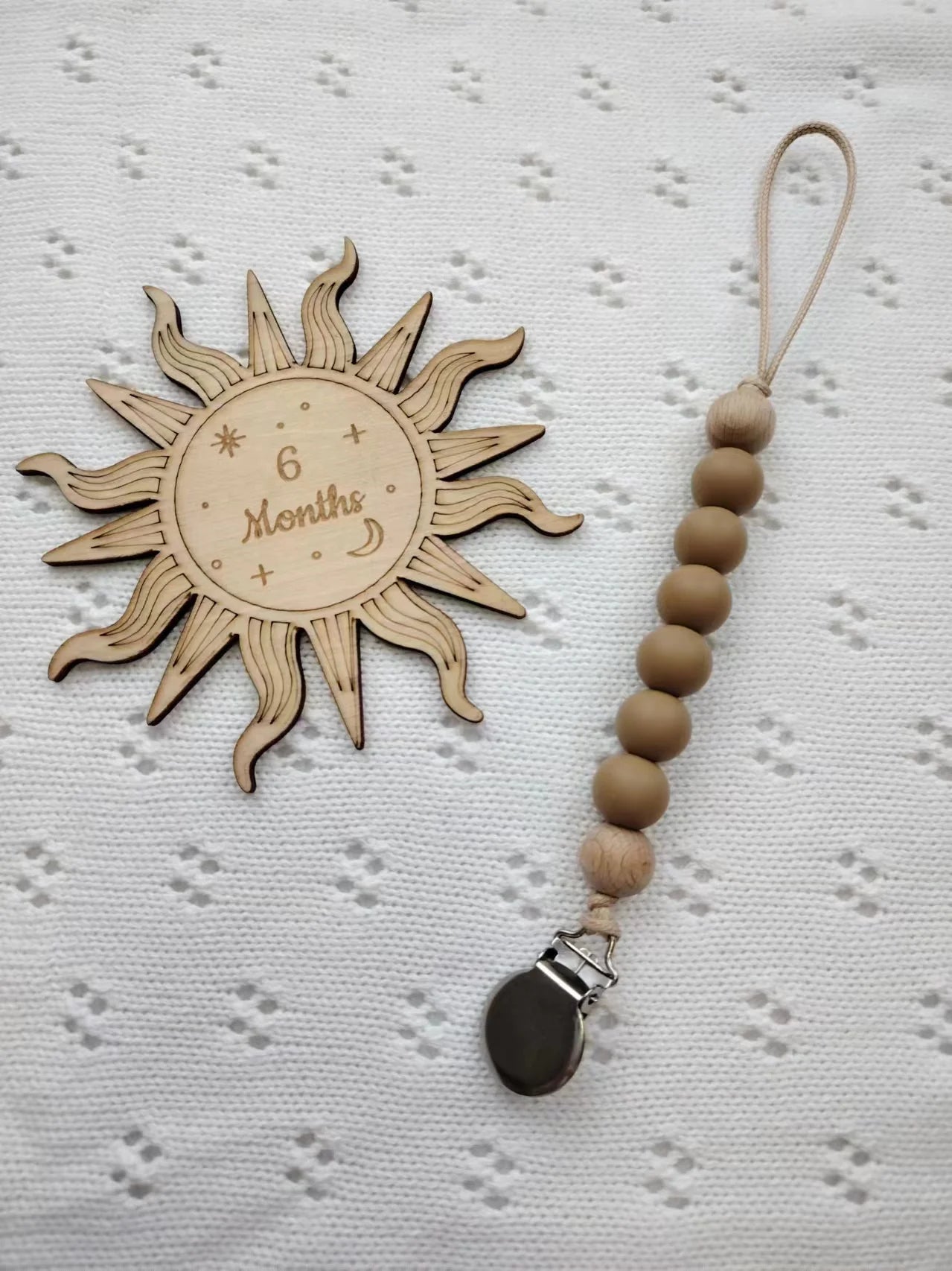 Attache tétine Bébé en Perles