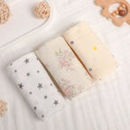 Linges de Toilette Bébé en Gaze de Coton — Lot de 3 ou 5
