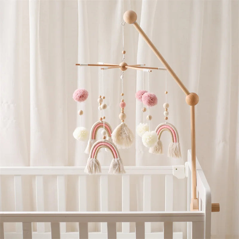 Mobile bébé Arc en Ciel Rose Rose - Mobile bébé