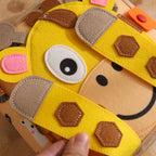 Livre Sensoriel Bébé en Tissu – Girafe