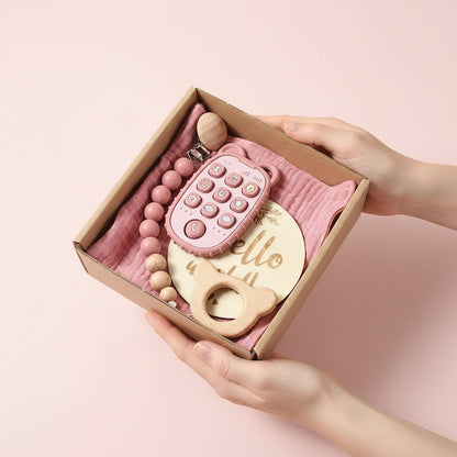 Coffret Naissance Nouveau Né Silicone Télécommande Rose foncé - Coffrets cadeaux pour bébés