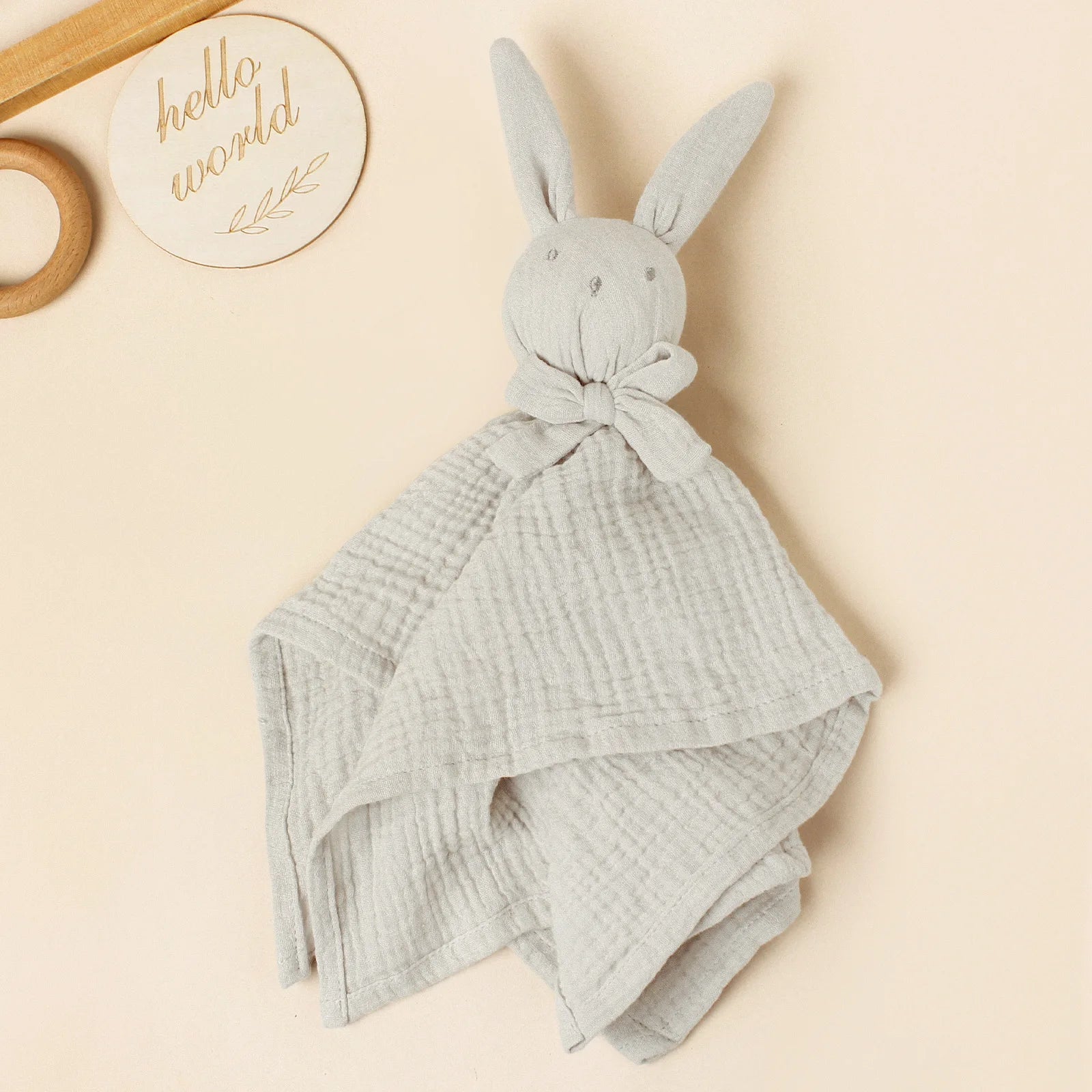 Doudou Petit Lapin en Coton Gaze