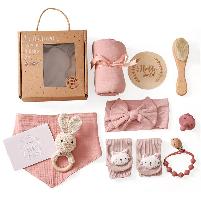 Coffret Naissance Fille - Rose