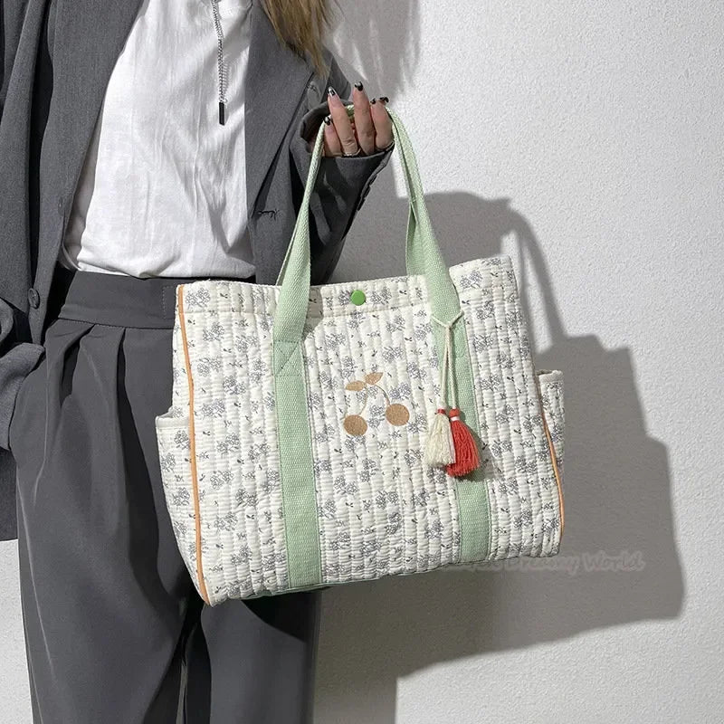 Sac à langer vert sauge Beige et Vert Sauge - SAC A LANGER