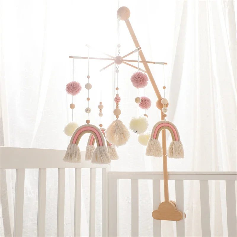 Mobile bébé Arc en Ciel Rose Rose - Mobile bébé