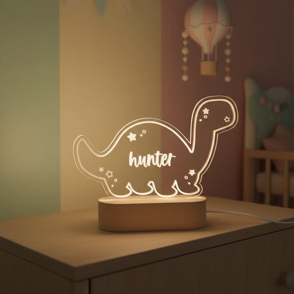 Veilleuse Bébé Personnalisable Dinosaure - Veilleuse bébé