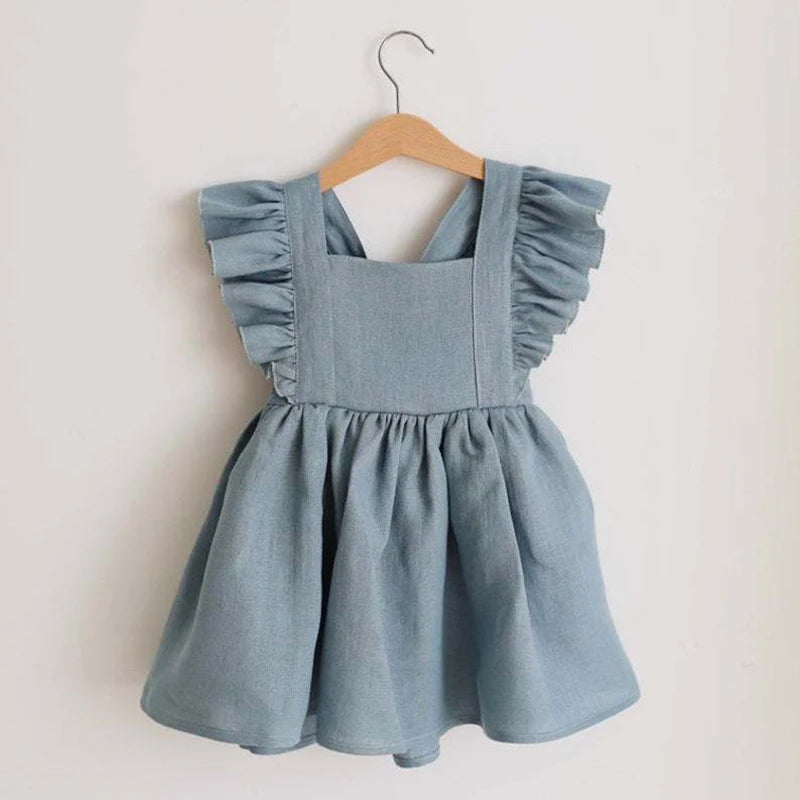 Robe Bébé Fille à Volants et Jupe Évasée