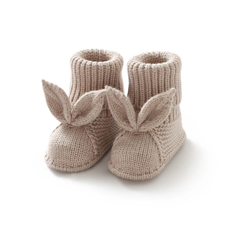Chaussons Bébé Lapin en Maille Douce