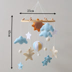 Mobile Bébé Petite Montgolfière Bleu Ciel