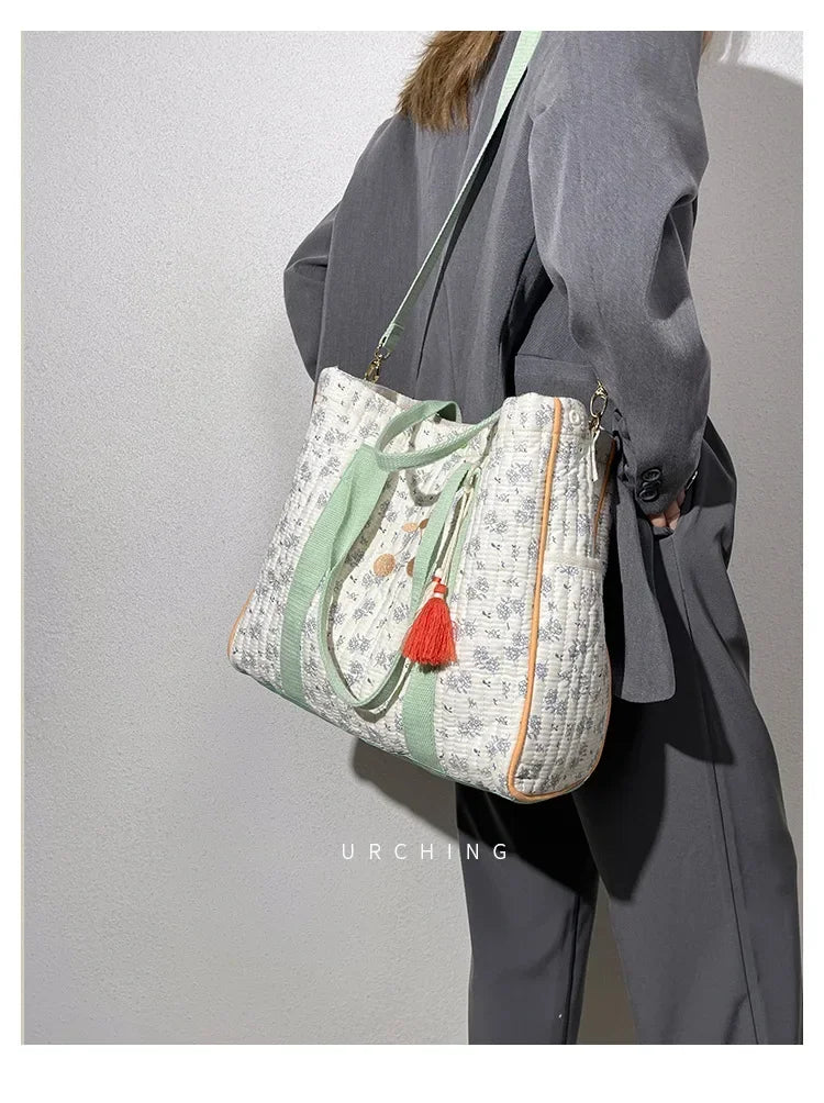 Sac à langer vert sauge Beige et Vert Sauge - SAC A LANGER