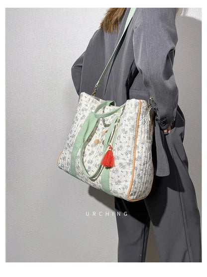 Sac à langer vert sauge Beige et Vert Sauge - SAC A LANGER