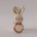 Hochet bébé Animaux en Crochet et Bois