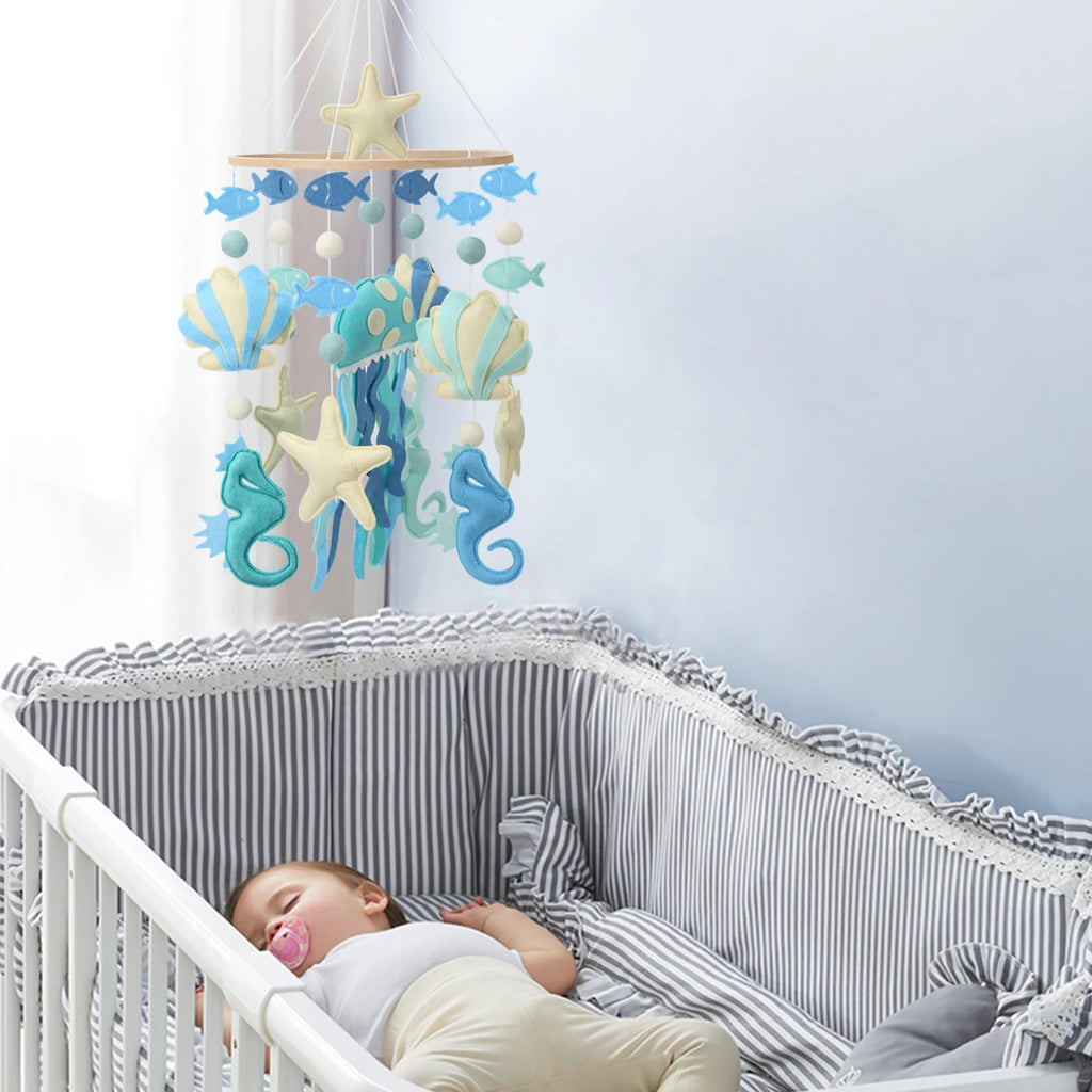 Grand Mobile de Lit Bébé Océan Coquillage Etoile de Mer