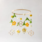 Mobile Bébé Petites Fleurs et Abeilles - Abeille Jaune