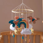 Mobile bébé Papillons et Arc en ciel