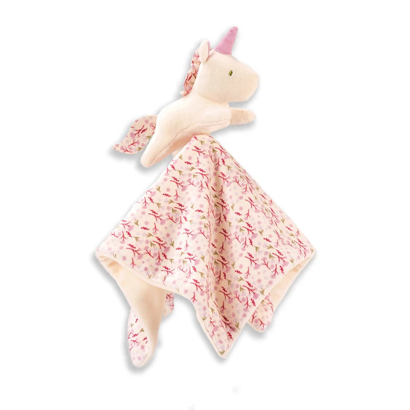Doudou Bébé Tout doux en forme de licorne, parfait pour les petits de 1 à 3 ans, doux et sans produits chimiques.
