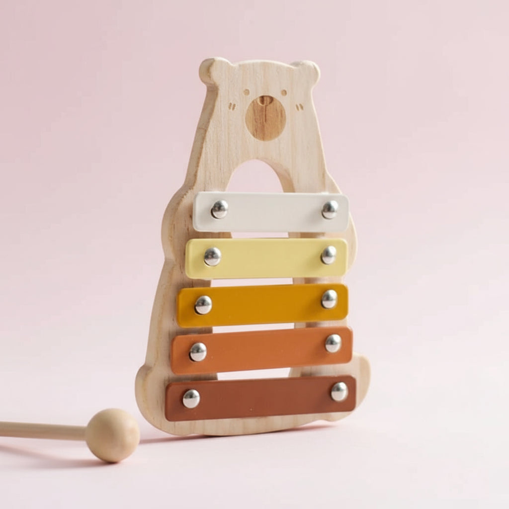 Xylophone bébé Ours - Petit Ours - Jouet En bois bébé