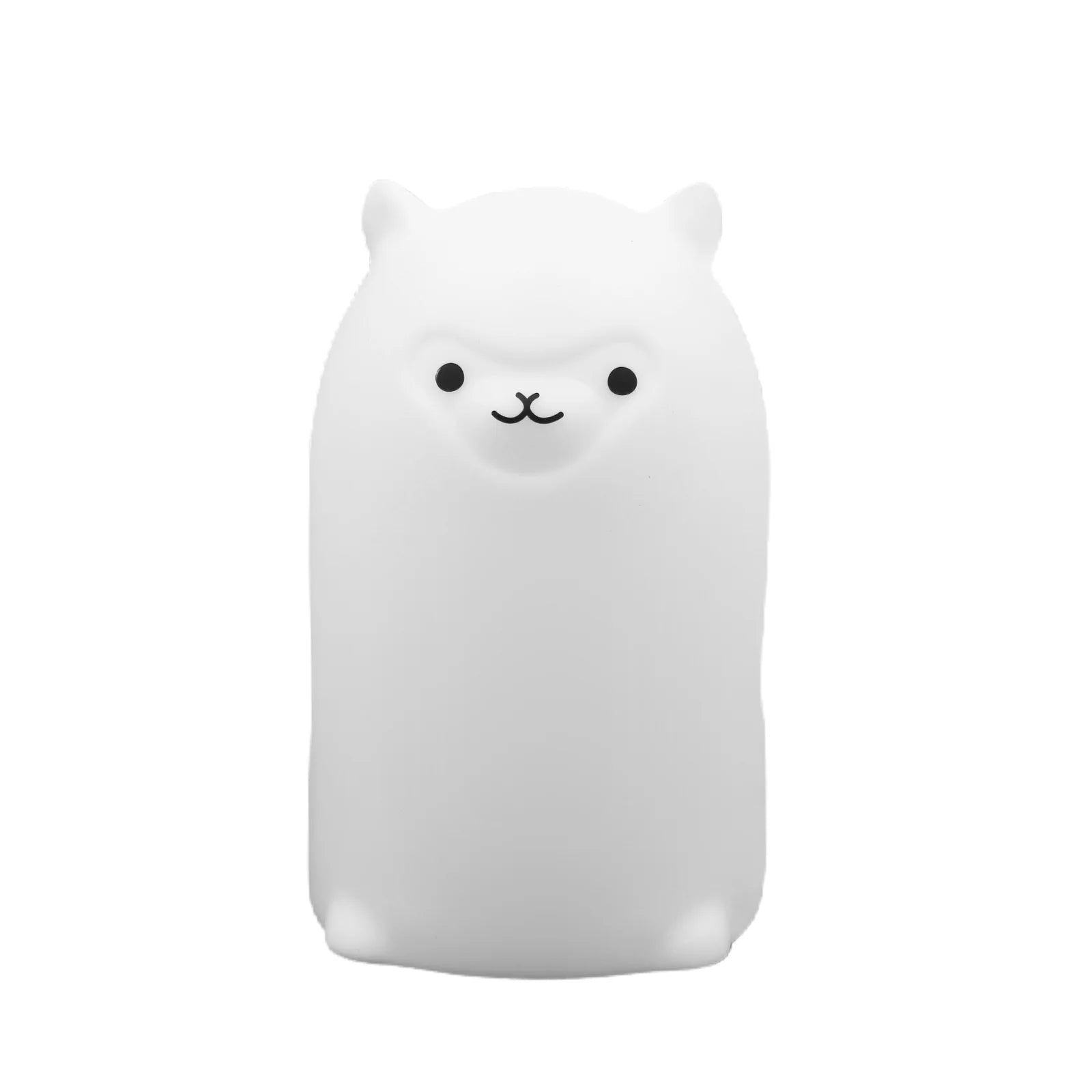 Veilleuse Bébé Alpaga en Silicone à Lumière Multicolore