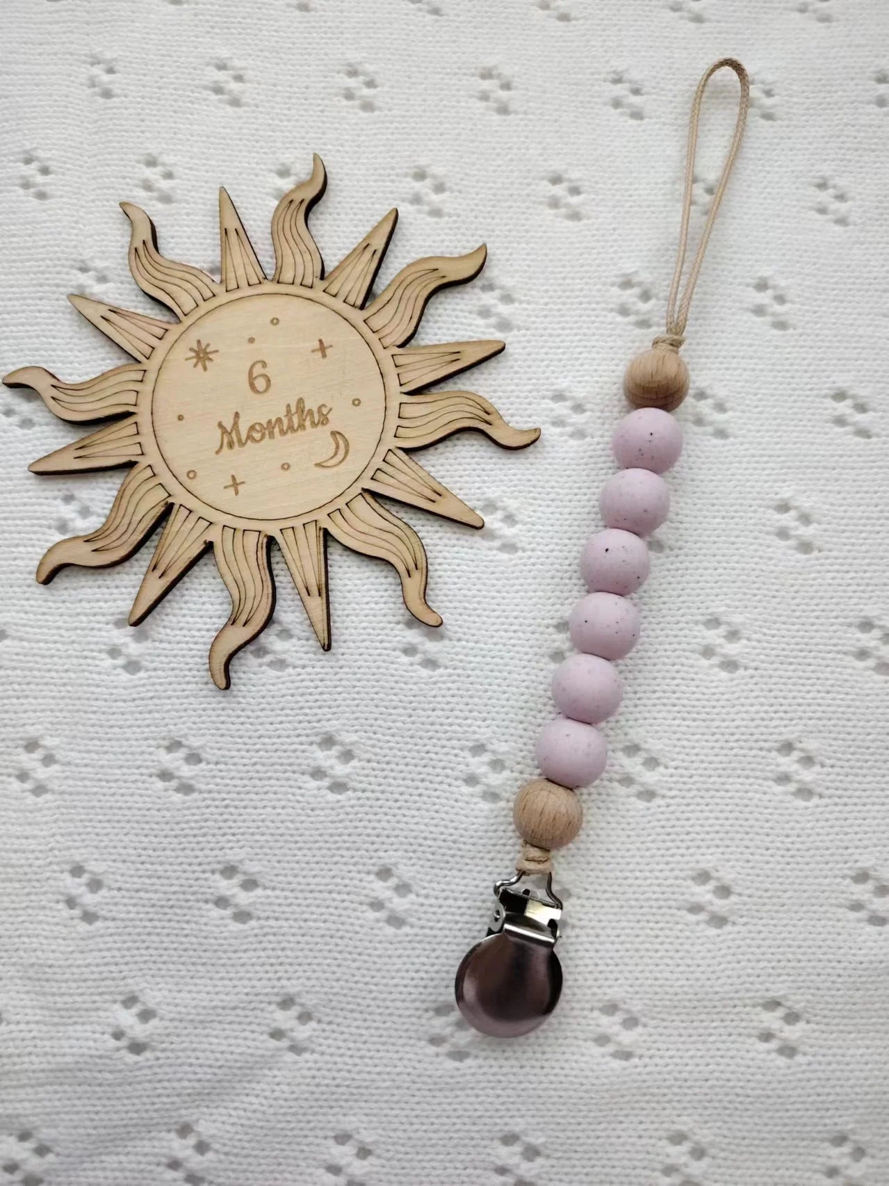 Attache tétine Bébé en Perles