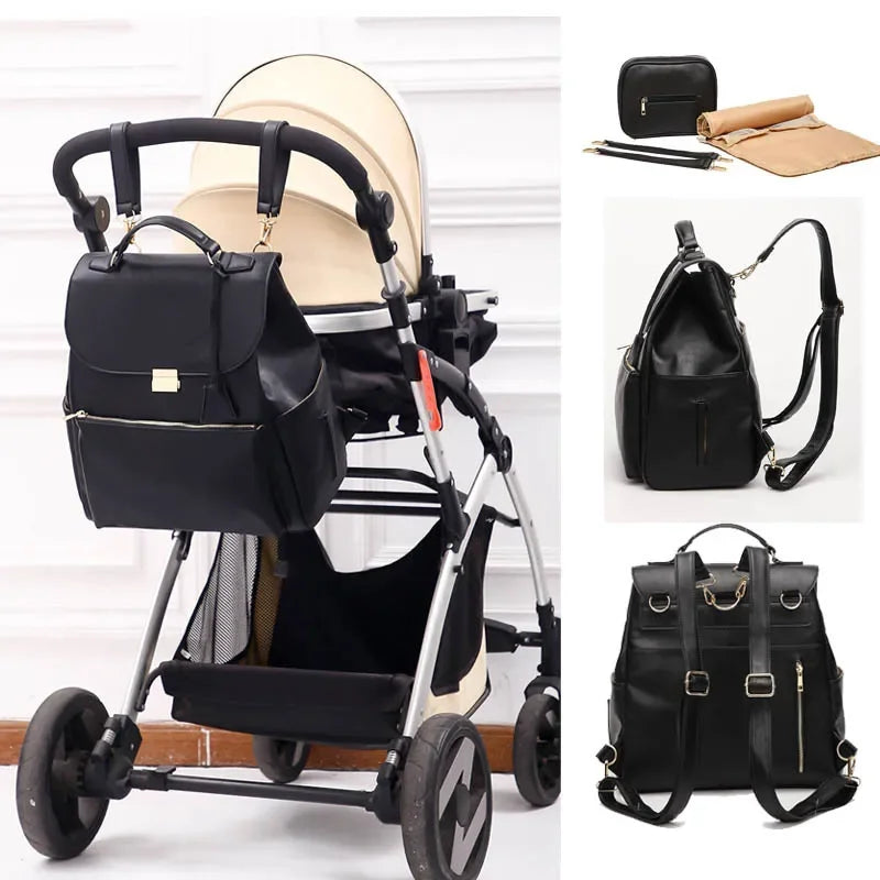 Sac à Dos Pour Bébé en Cuir Vanity - SAC A LANGER