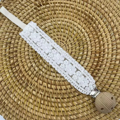 Attache Tétine Fille Petite Dentelle - Attache Tétine