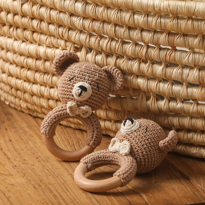 Hochet Crochet Ourson - Petit Ours - Hochet bebe