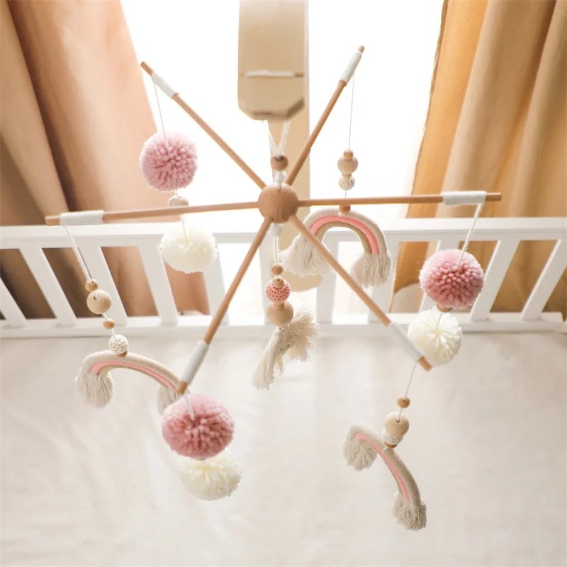 Mobile bébé Arc en Ciel Rose Rose - Mobile bébé