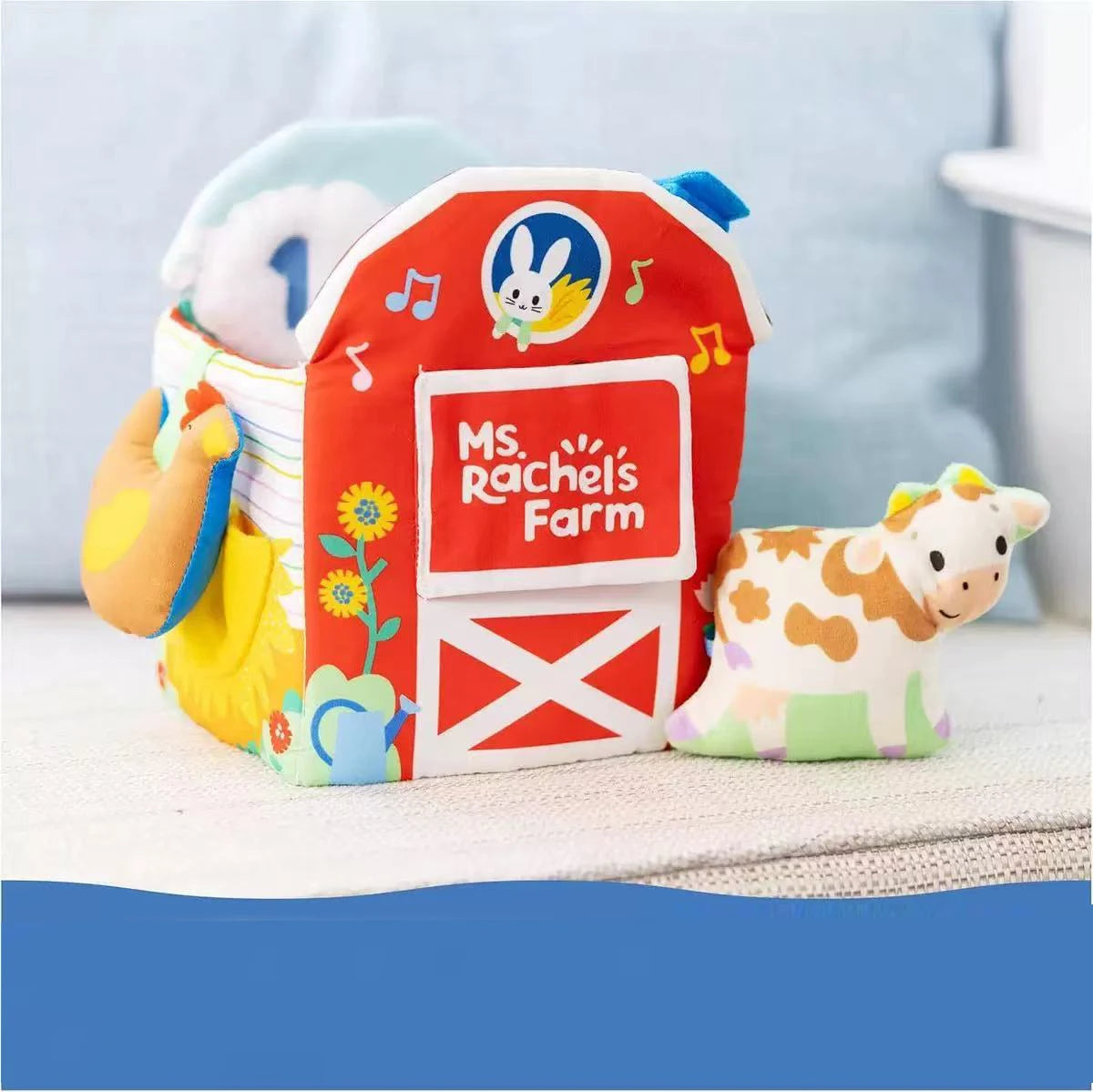 Ferme d’Éveil Bébé en Tissu avec Animaux