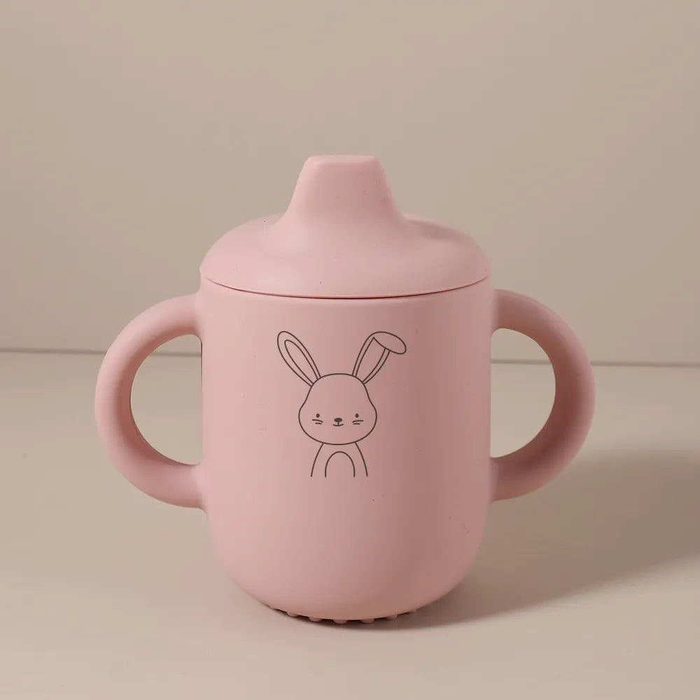 Tasse d’Apprentissage Bébé Personnalisée en Silicone – 180 ml