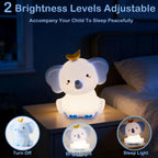 Veilleuse Bébé Éléphant en Silicone Rechargeable